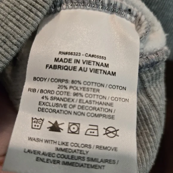 Nike Women's Cropped, Size Medium, Gray Los Angeles Sweatshirt, NIKE INC LA - Picture 9 of 10